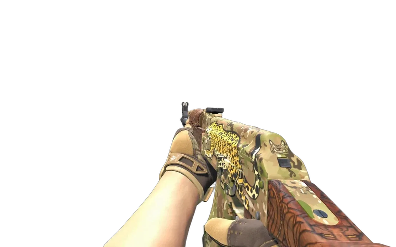 AK-47 Panthera onca with Arid Sport Gloves CS2 skin combo