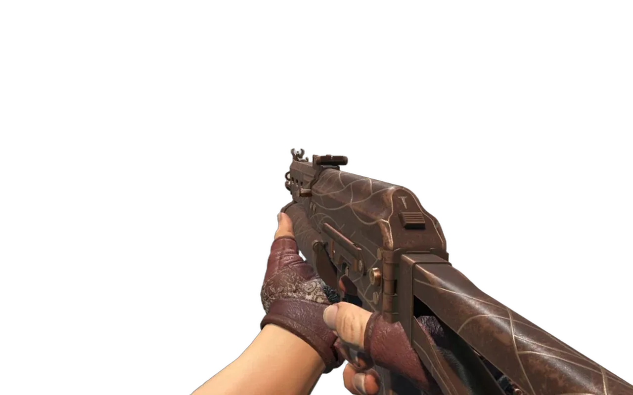 PP-Bizon Traitor with Needle Point Broken Fang Gloves CS2 skin combo
