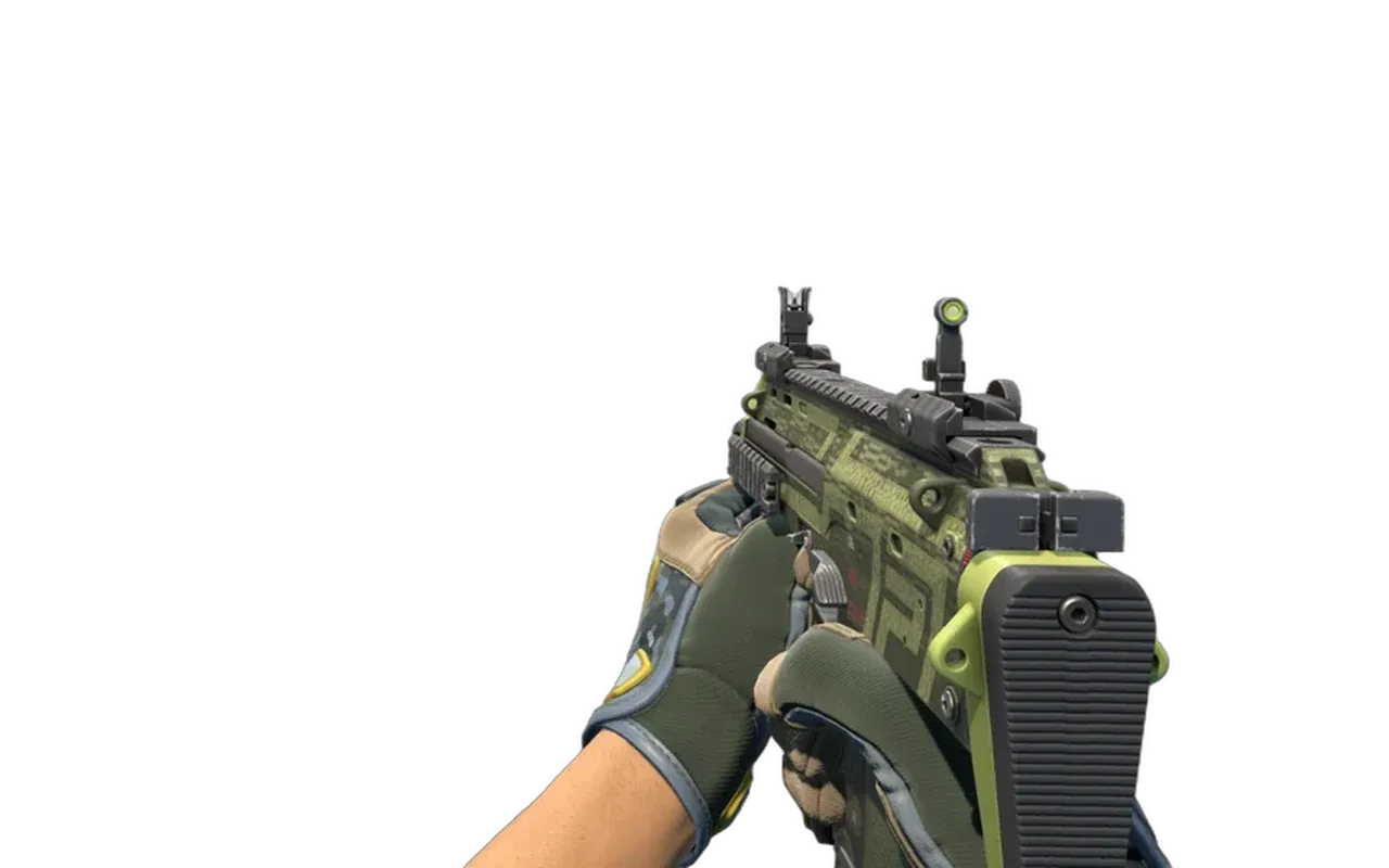 MP7 Base-2 with Lt. Commander Specialist Gloves CS2 skin combo