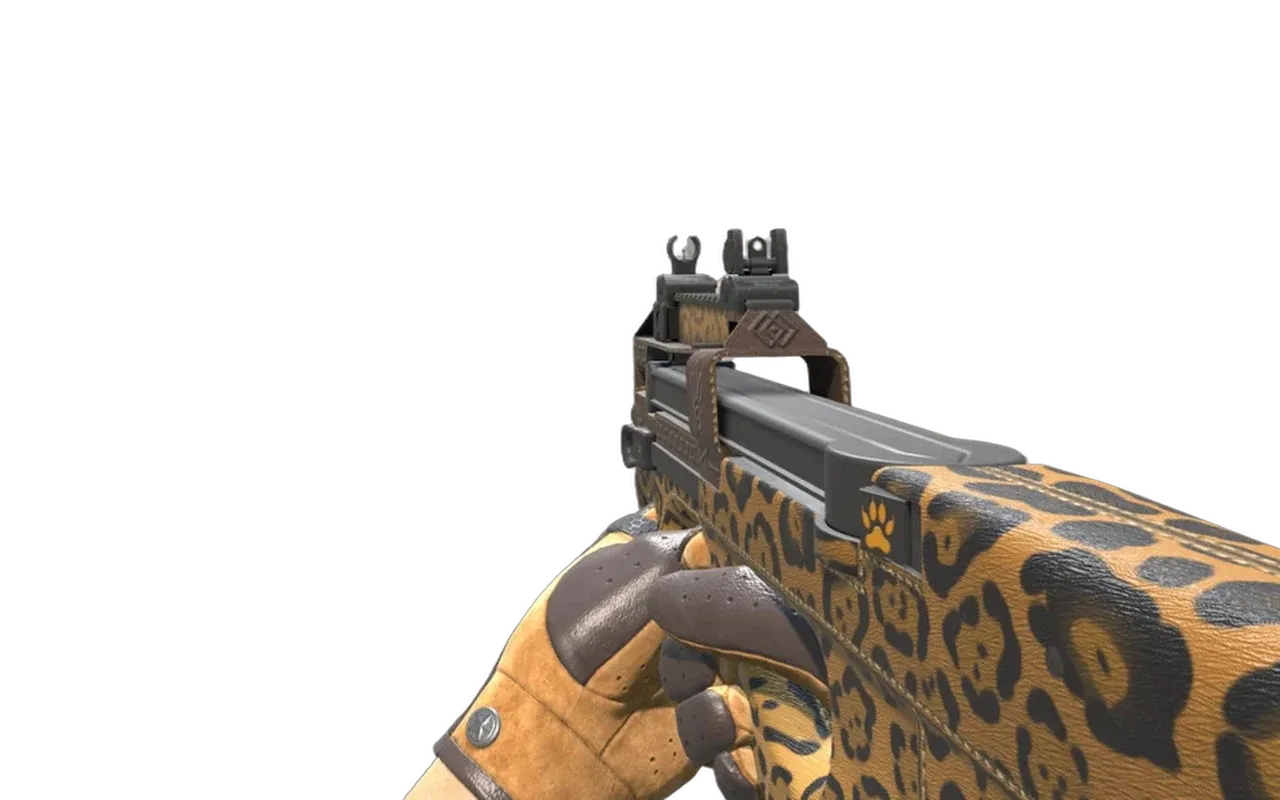 P90 Run and Hide with Overtake Driver Gloves CS2 skin combo