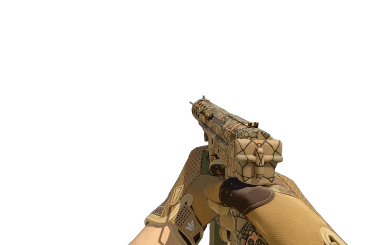 Tec-9 Blast From the Past with Arid Sport Gloves CS2 skin combo