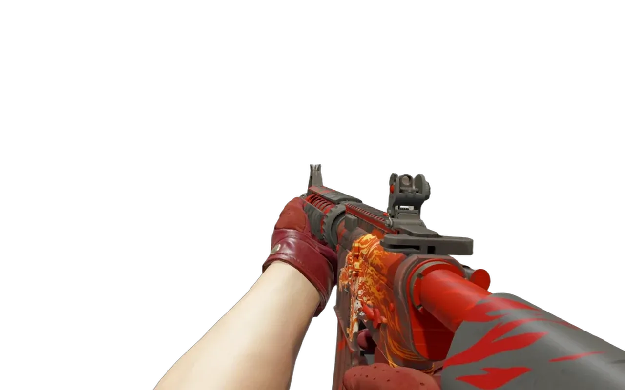 M4A4 Howl with Brocade Crane Driver Gloves CS2 skin combo