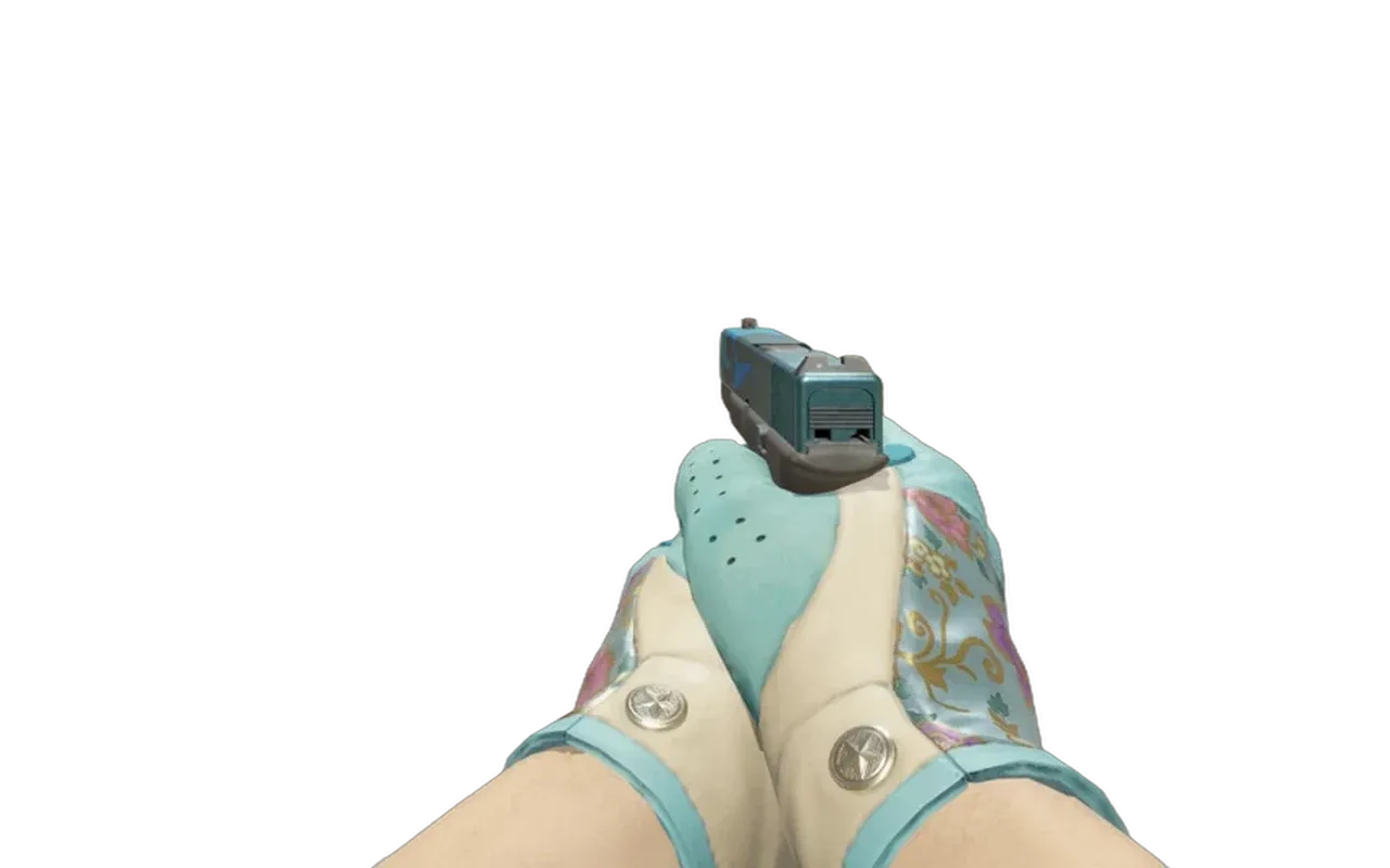 Glock-18 Bunsen Burner with Brocade Flowers Driver Gloves CS2 skin combo