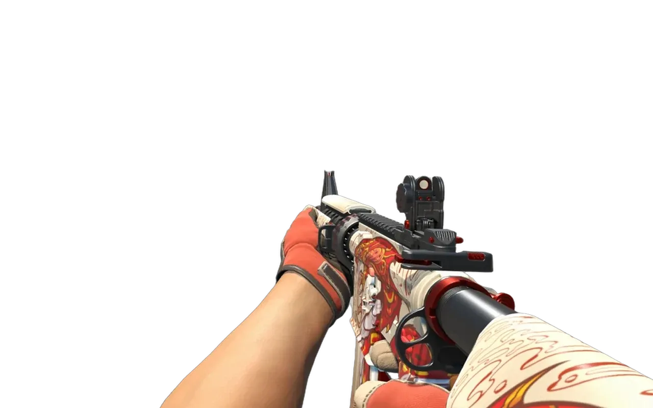 M4A4 Falak with Tiger Strike Specialist Gloves CS2 skin combo