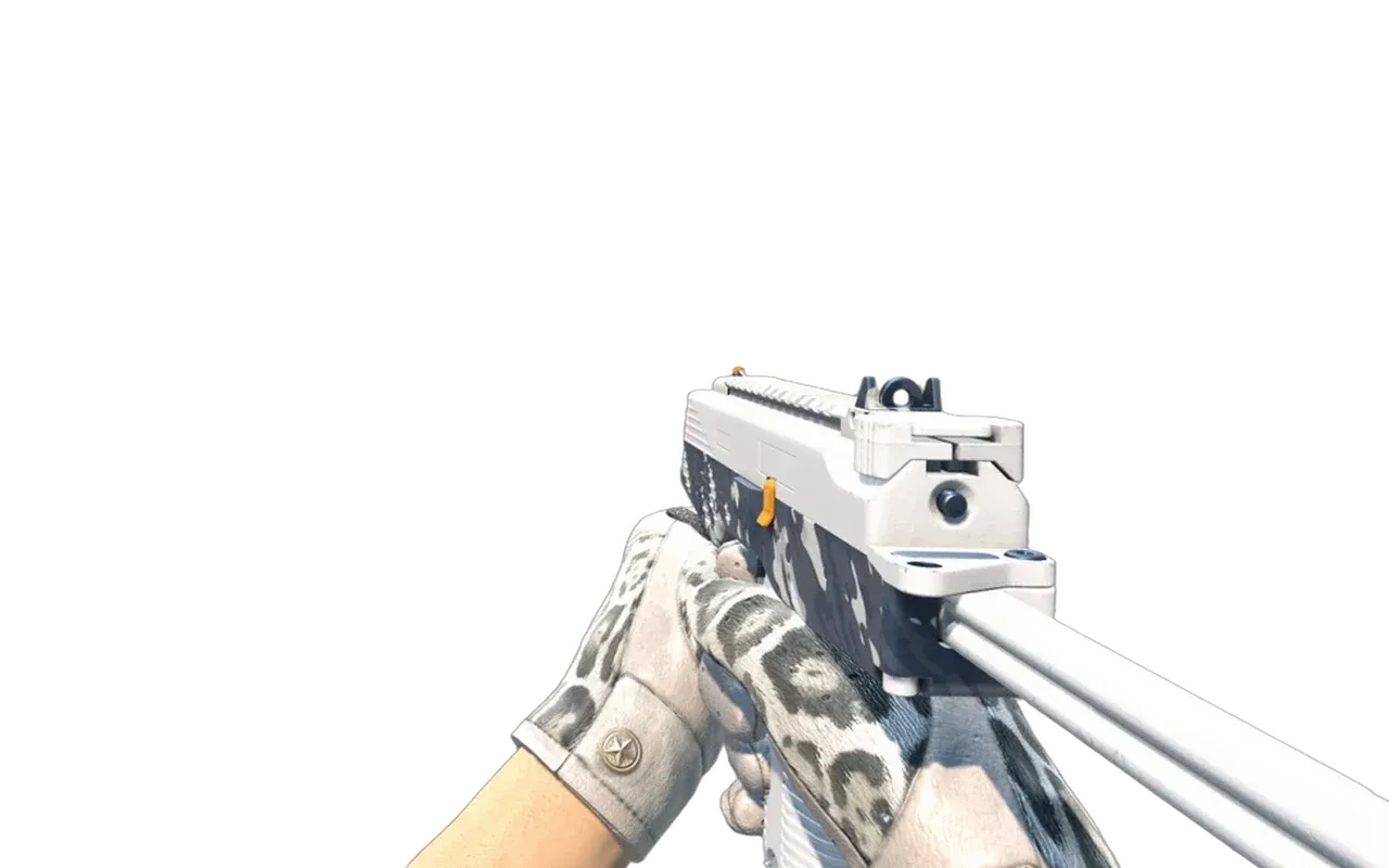 MP9 Arctic Tri-Tone with Snow Leopard Driver Gloves CS2 skin combo