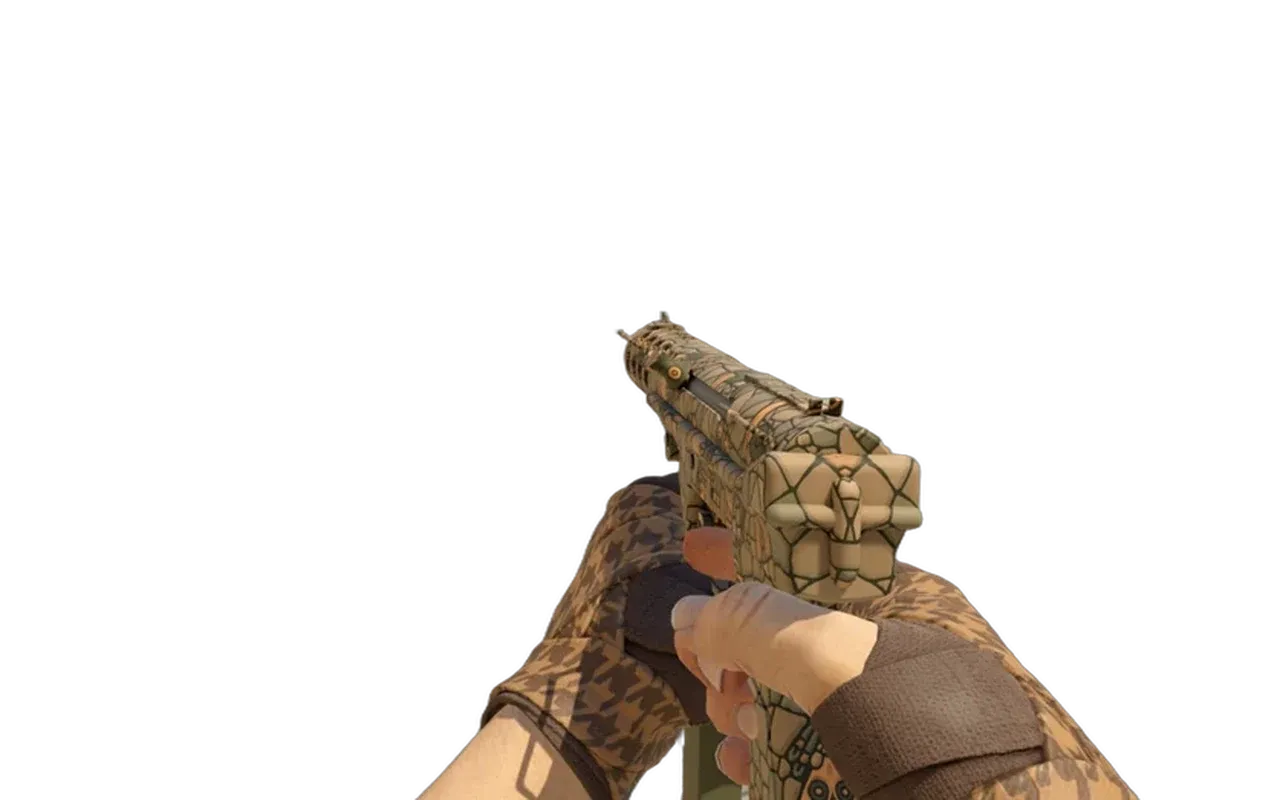 Tec-9 Blast From the Past with Desert Shamagh Hand Wraps CS2 skin combo