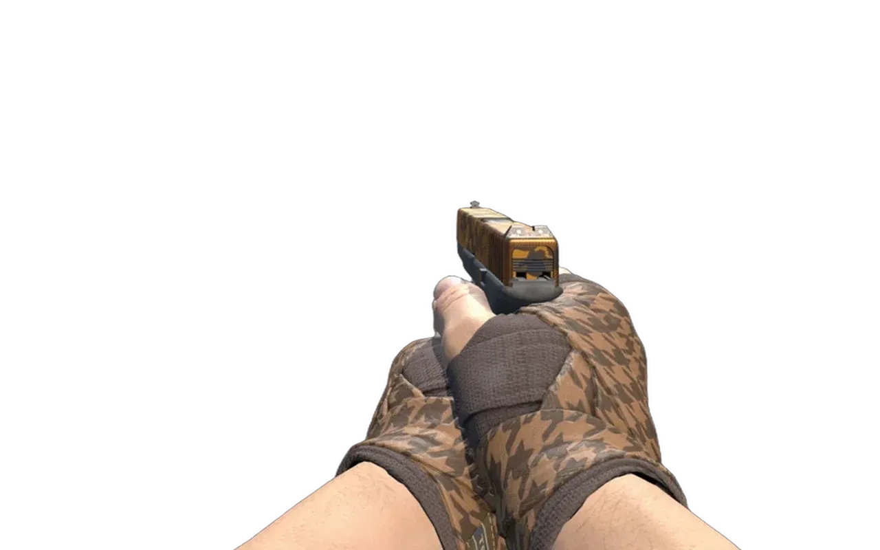 Glock-18 Reactor with Desert Shamagh Hand Wraps CS2 skin combo