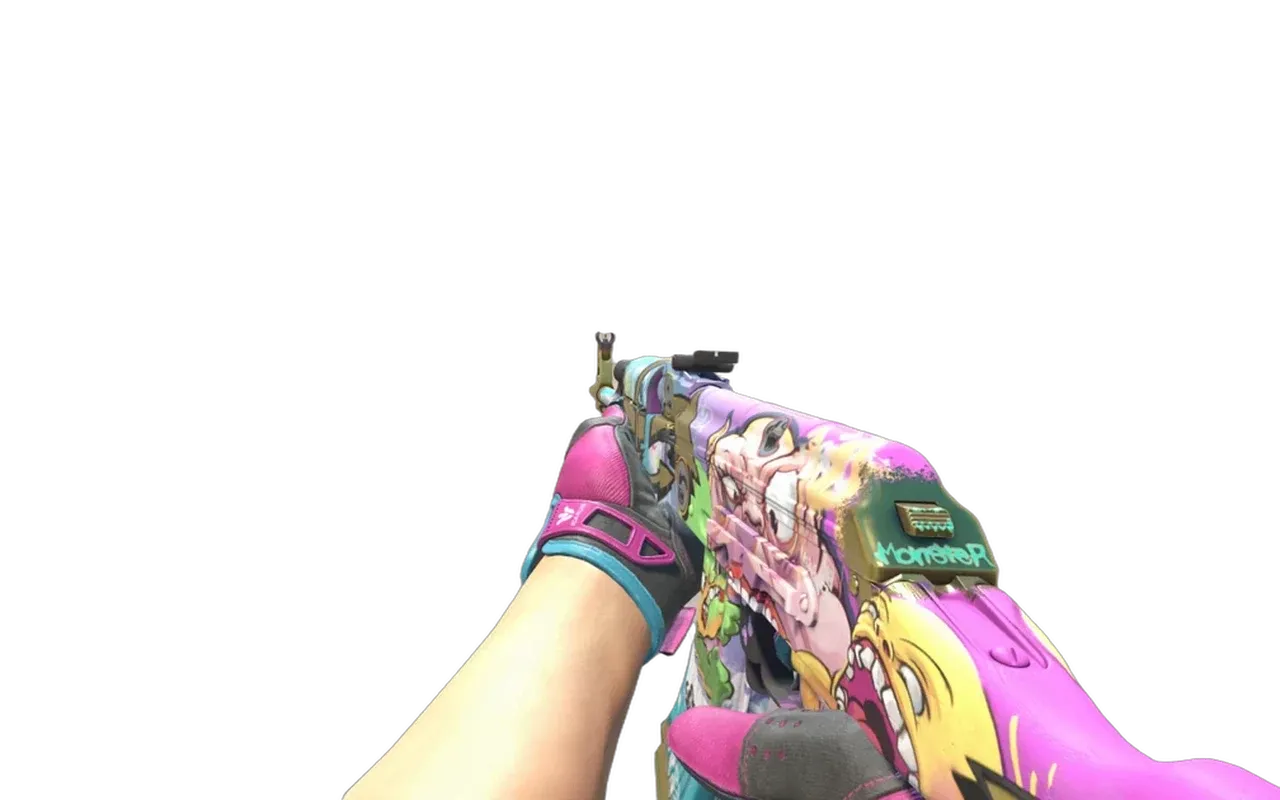 AK-47 B the Monster with Vice Sport Gloves CS2 skin combo