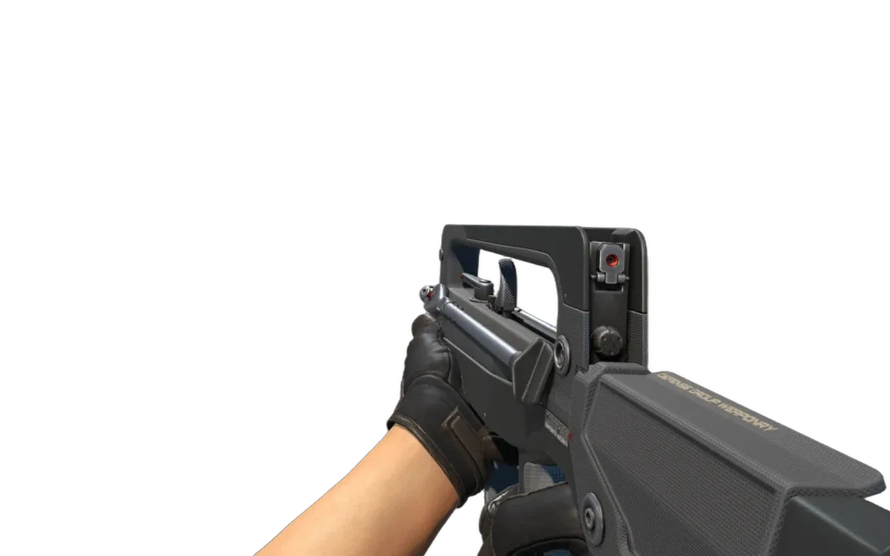 FAMAS Corp Defense with Blackbook Specialist Gloves CS2 skin combo