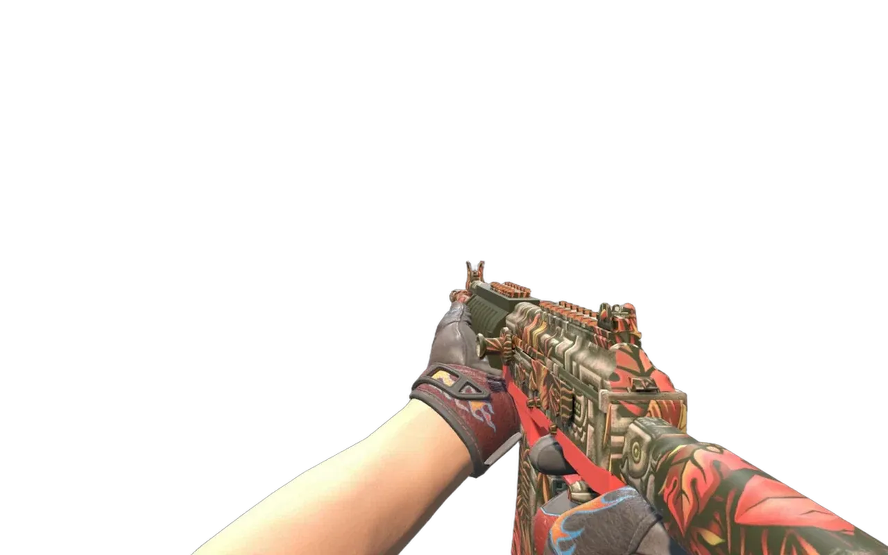 Galil AR Dusk Ruins with Blaze Sport Gloves CS2 skin combo