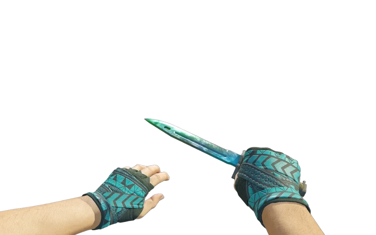 Bayonet Gamma Doppler Phase 3 with Overprint Hand Wraps CS2 skin combo