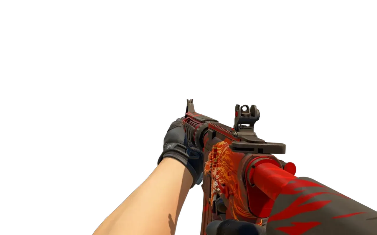 M4A4 Howl with Nocts Sport Gloves CS2 skin combo