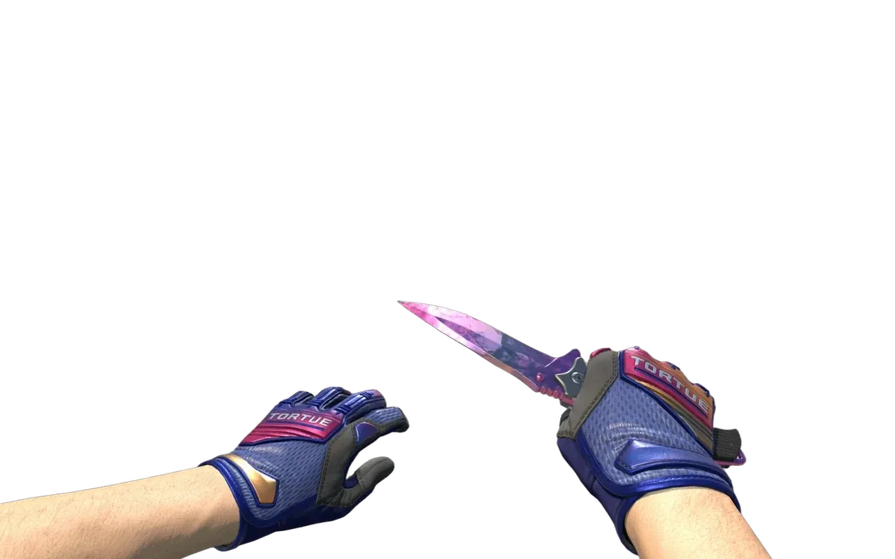 Nomad Knife Doppler Phase 2 with Fade Specialist Gloves CS2 skin combo