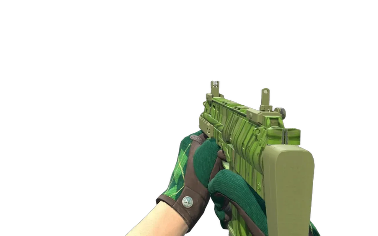 MP7 Tall Grass with Hand Sweaters Driver Gloves CS2 skin combo