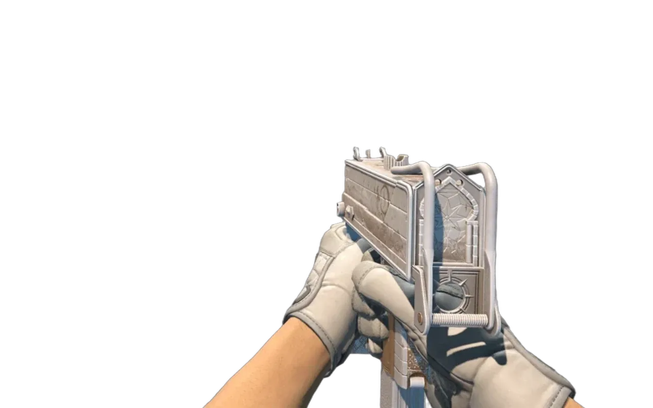 MAC-10 Arabesque Mosaic with Pillow Punchers Specialist Gloves CS2 skin combo