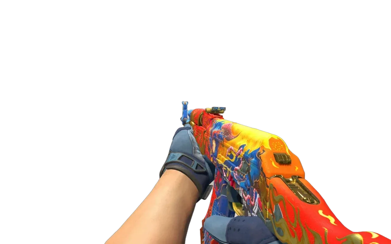 AK-47 Consequence of the Jinn with Frosty Sport Gloves CS2 skin combo