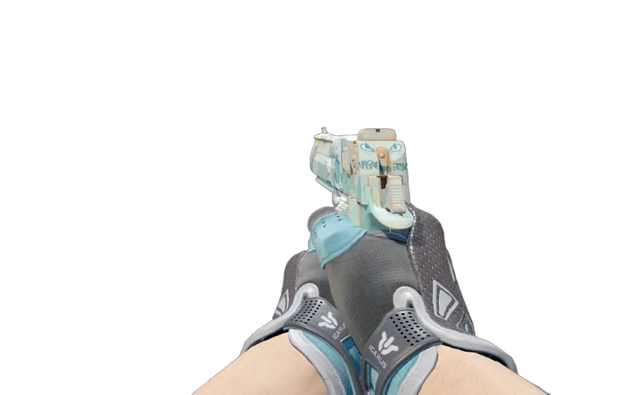 Desert Eagle Tilted with Superconductor Sport Gloves CS2 skin combo