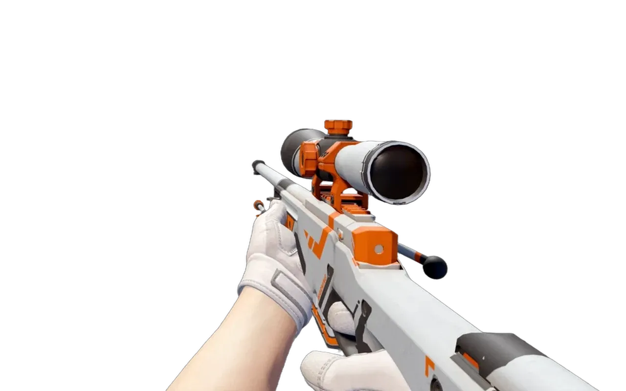 AWP Asiimov with Pillow Punchers Specialist Gloves CS2 skin combo