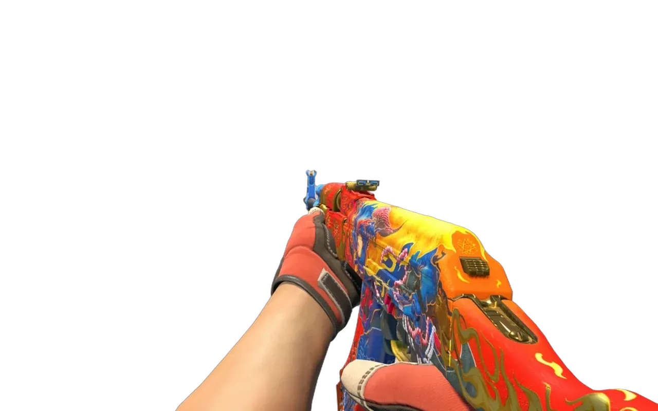 AK-47 Consequence of the Jinn with Tiger Strike Specialist Gloves CS2 skin combo