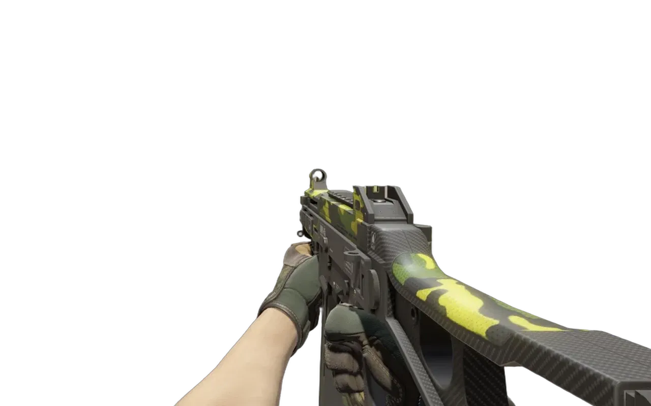 UMP-45 Riot with Buckshot Specialist Gloves CS2 skin combo