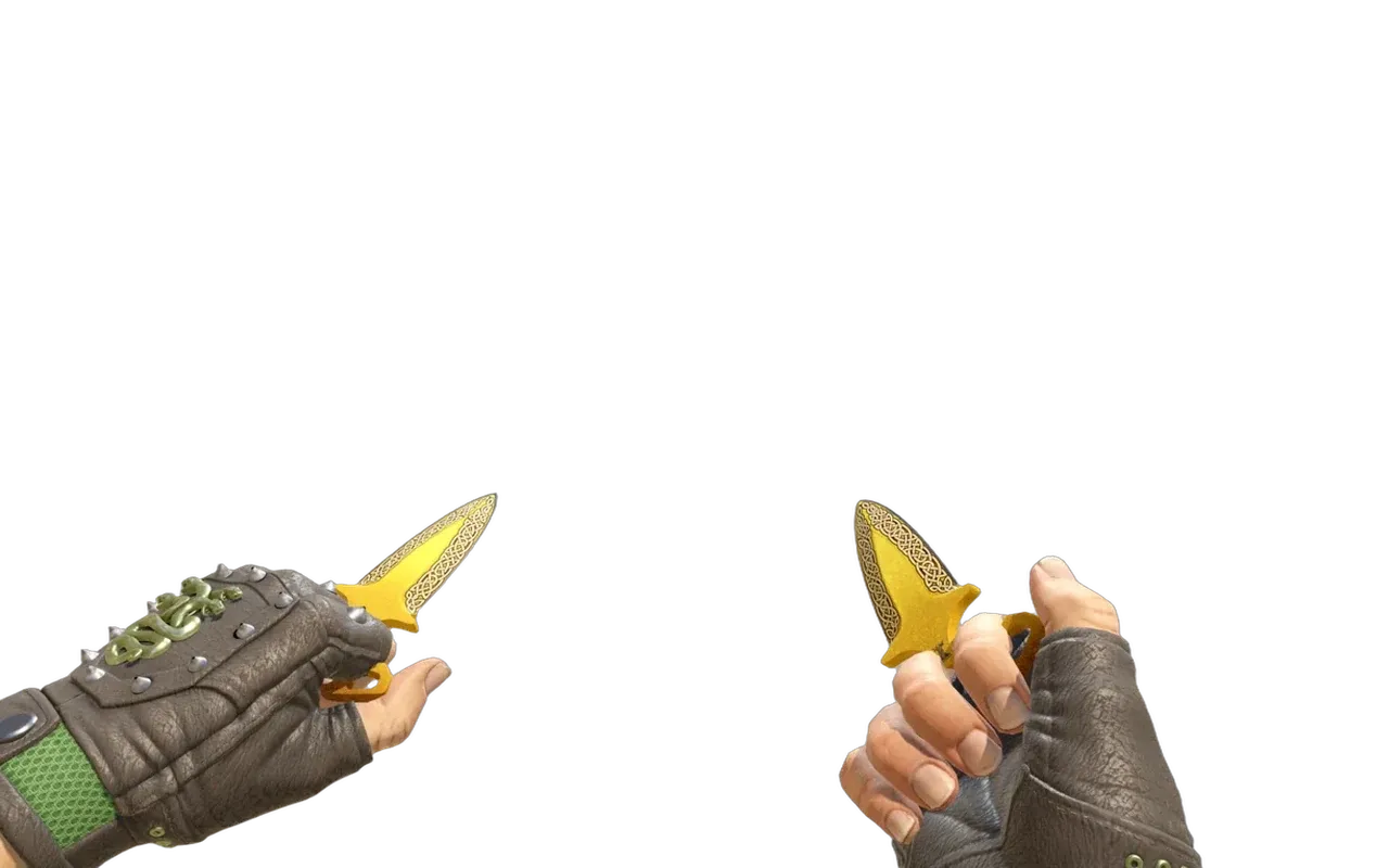 Shadow Daggers Lore with Emerald Hydra Gloves CS2 skin combo