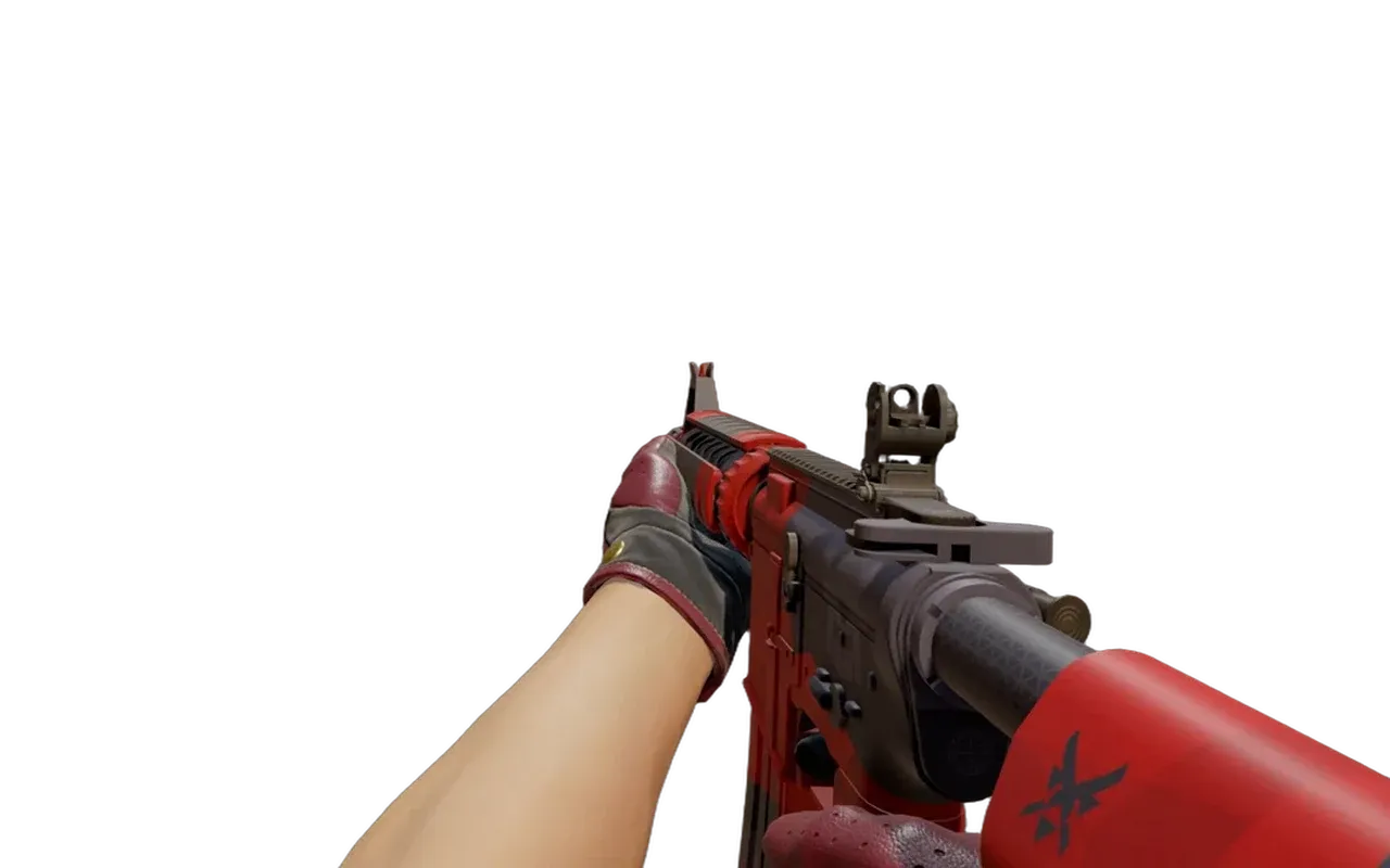 M4A4 Evil Daimyo with Rezan the Red Driver Gloves CS2 skin combo