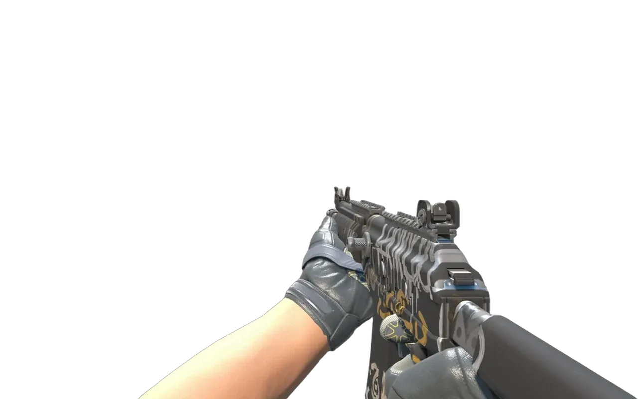 Galil AR Metallic Squeezer with Eclipse Moto Gloves CS2 skin combo