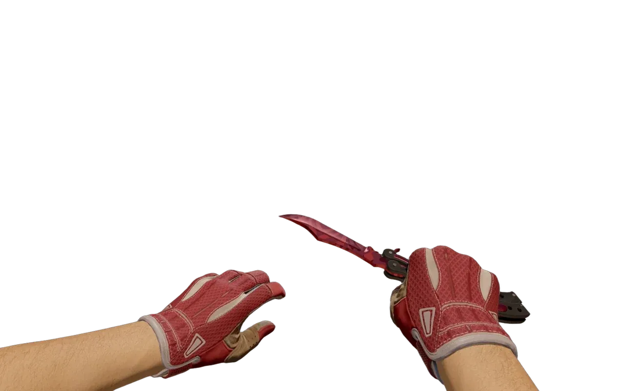 Butterfly Knife Slaughter with Slingshot Sport Gloves CS2 skin combo
