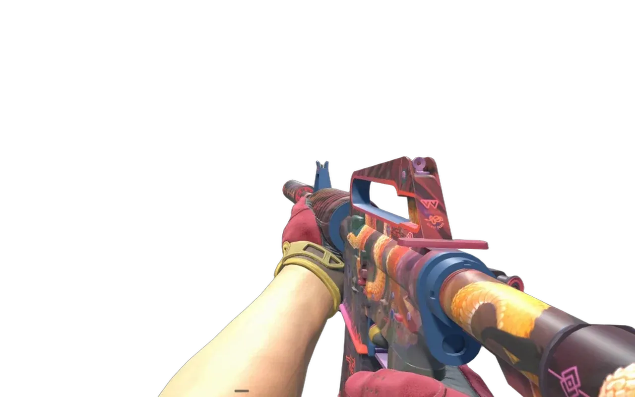 M4A1-S Welcome to the Jungle with Occult Sport Gloves CS2 skin combo