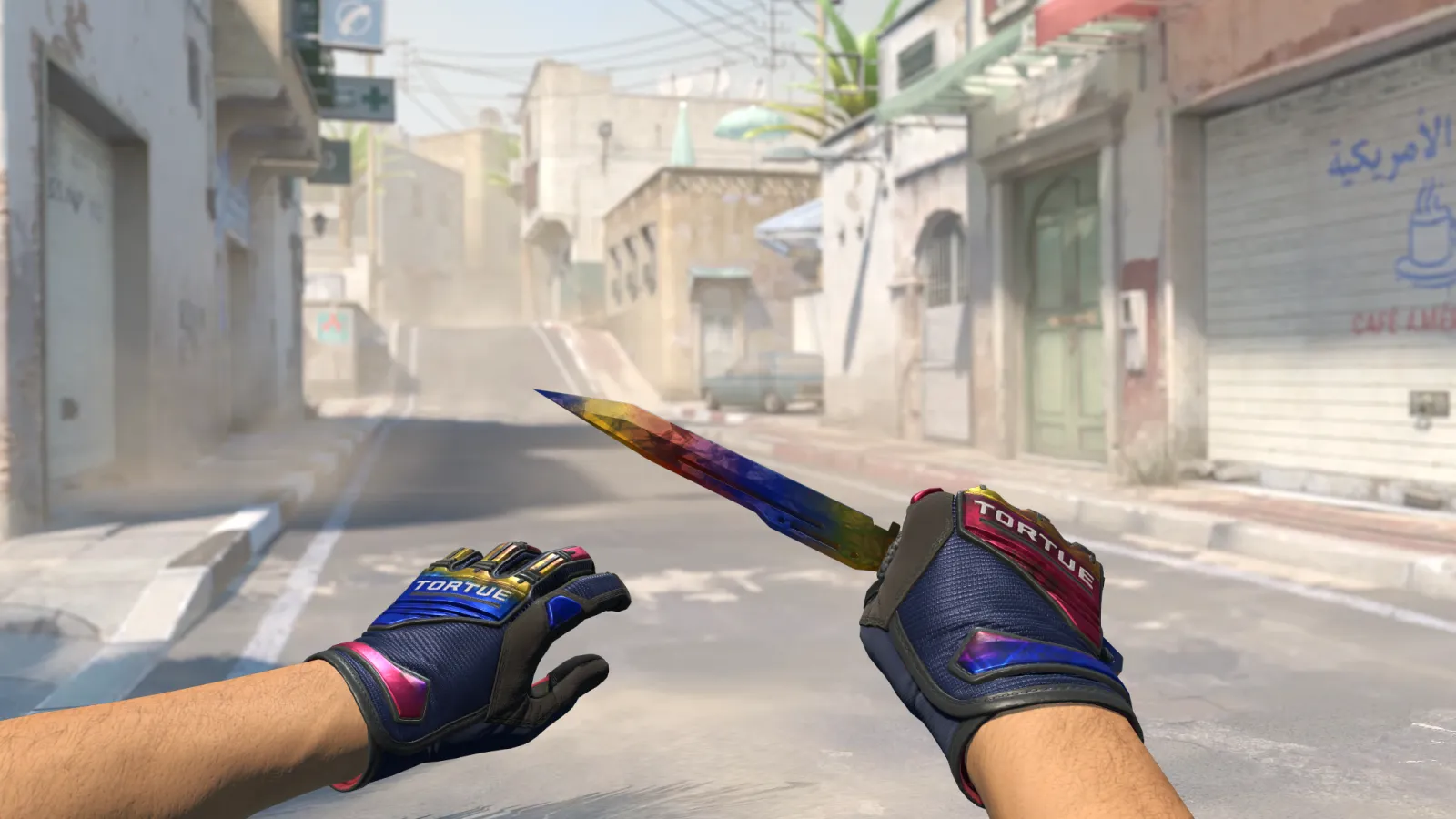 Paracord Knife Marble Fade Gloves, CS2 skin combo screenshot