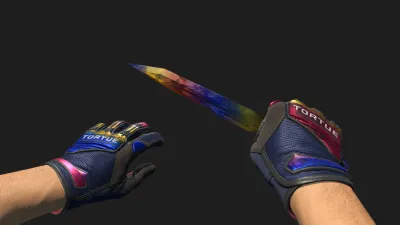 Paracord Knife Marble Fade Gloves, CS2 skin combo
