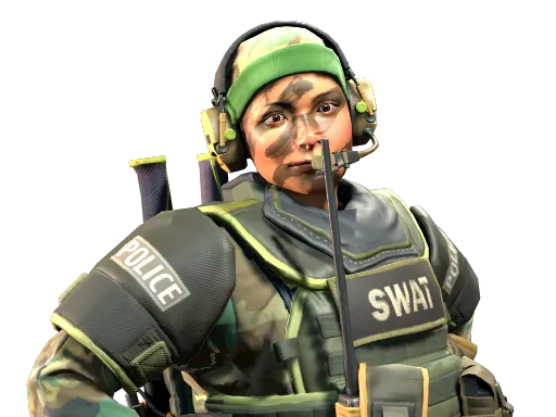 Lieutenant 'Tree Hugger' Farlow, CS2 Counter-Terrorist agent skin