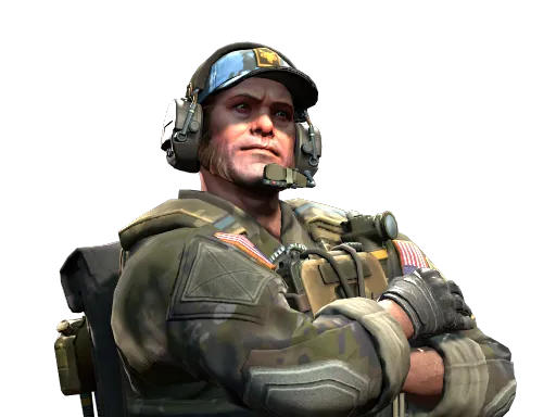 Lt. Commander Ricksaw, CS2 Counter-Terrorist agent skin