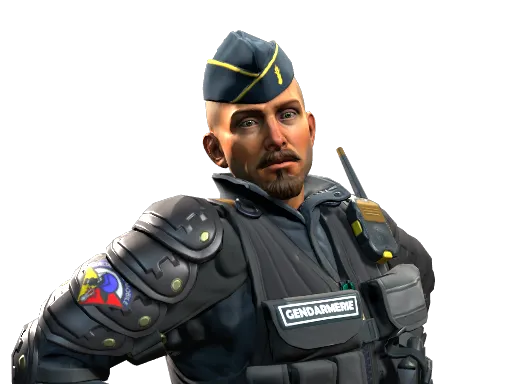 Officer Jacques Beltram, CS2 Counter-Terrorist agent skin