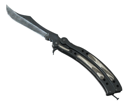 Butterfly Knife | Black Laminate, CS2 Butterfly Knife skin