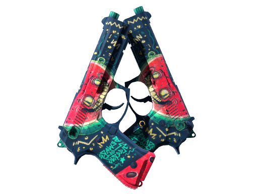 Dual Berettas | Melondrama, CS2 Dual Berettas skin