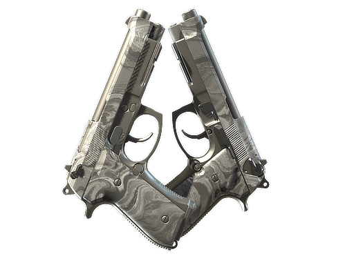 Dual Berettas | Silver Pour, CS2 Dual Berettas skin