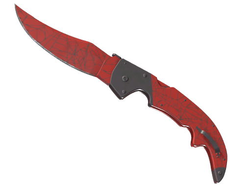 Falchion Knife | Crimson Web, CS2 Falchion Knife skin