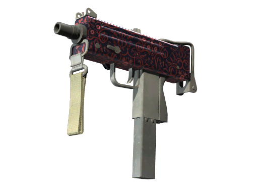 MAC-10 | Red Filigree, CS2 MAC-10 skin